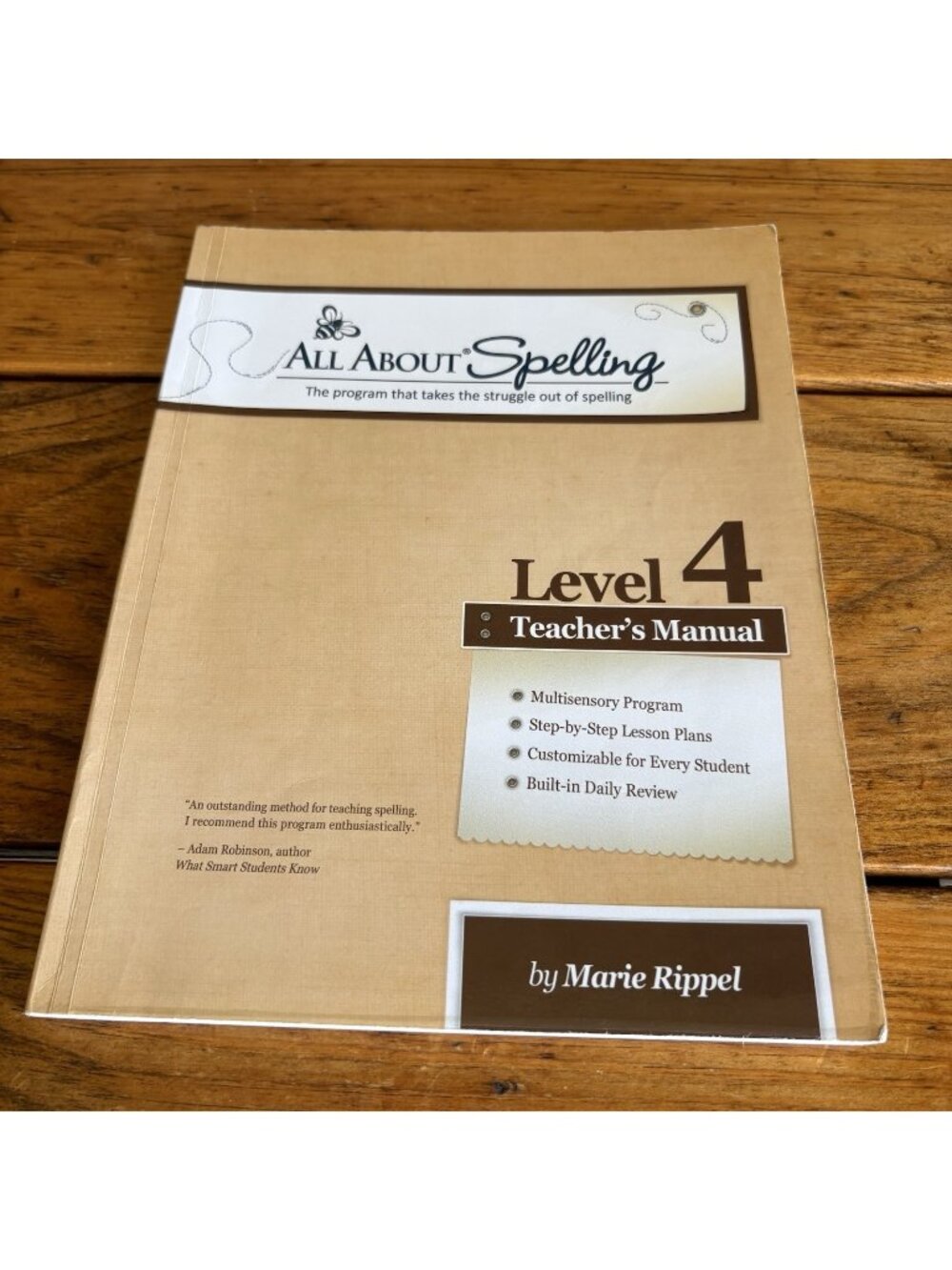 All About Spelling Level 4 Teacher's Manual 2015 Paperback Very Good Condition